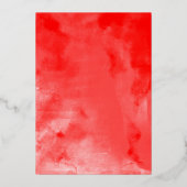 Invitation En Aluminium Robe rouge Quinceanera (Verso)