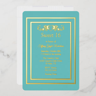Invitation En Aluminium Robins Bleu d'oeuf et huile douce 16