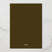 Invitation En Aluminium Rococo Floral Antique Frame Mariage (Verso)