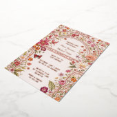Invitation En Aluminium Romantic floral garden (Rotation)