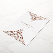 Invitation En Aluminium Romantic Rose Gold Flourish Ornament Wedding  (Rotation)