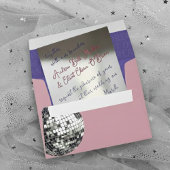 Invitation En Aluminium Romantic Spring Wedding Mauve, Purple & Silver