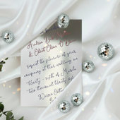 Invitation En Aluminium Romantic Spring Wedding Mauve, Purple & Silver