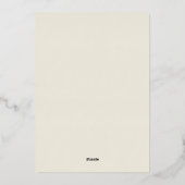 Invitation En Aluminium Romantic Wisteria Arch Wedding (Verso)