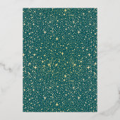 Invitation En Aluminium Romantique Moderne Mariage Celestin Turquoise Blue (Verso)