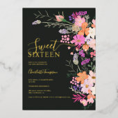Invitation En Aluminium Romantique pastel fleurs sauvages printemps doux 1 (Recto)