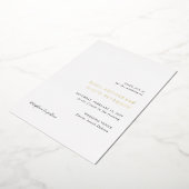Invitation En Aluminium Rosa Elegant Mariage moderne (Rotation)