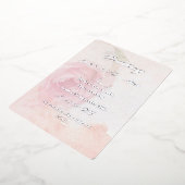 Invitation En Aluminium rose argent chic (Rotation)