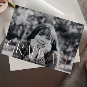 Invitation En Aluminium ROSE diplômé - photo 2023