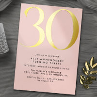 Rose et or | Fille moderne 30e anniversaire