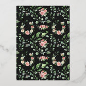 Invitation En Aluminium Rose foncé | Romantic Spring Florals Mariage (Verso)