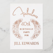 Rose Gold Brillante Anniversaire 40 Ans Fantastiqu