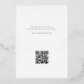 Invitation En Aluminium Rose Gold Classic Elegance Script Monogram Wedding (Verso)