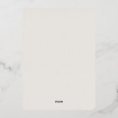 Invitation En Aluminium Rose Gold Cloud Dancer White Pink Carnations (Verso)