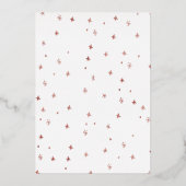 Invitation En Aluminium rose gold foil angels First Communion (Verso)