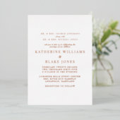 Invitation En Aluminium Rose Gold Les deux parents Mariage (Debout devant)