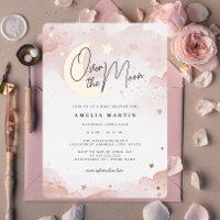 Rose Gold Lune Folle Baby Shower