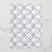 Invitation En Aluminium Rose Gold ONE photo de premier anniversaire (Verso)