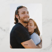 Invitation En Aluminium Rose Gold Spring Boho Fleur sauvage Mariage Photo (Verso)