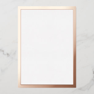Invitation En Aluminium Rose Gold Vierge