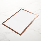 Invitation En Aluminium Rose Gold Vierge (Rotation)