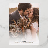 Invitation En Aluminium Rose Muet Pampas Terracotta Boho Mariage photo (Verso)