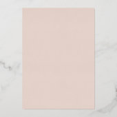 Invitation En Aluminium Rose or Dusty rose Floral Eucalyptus Mariage (Verso)