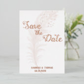 Invitation En Aluminium Rose Or simple et élégant (Debout devant)