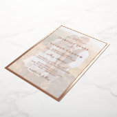 Invitation En Aluminium Rose photo moderne Mariage or (Rotation)