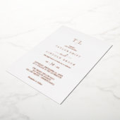 Invitation En Aluminium Rose romantique Gold Foil Mariage (Rotation)