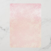 Invitation En Aluminium Rose Rose Floral Bridesmaitres Brunch et Bubbly (Verso)