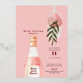 Invitation En Aluminium Rosé sur Rose Saint Valentin Pink (Recto)