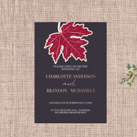 Rouge Feuille d'érable Mariage or