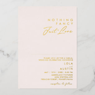 Invitation En Aluminium Rouge Moderne Et Or Rien De Fantaisiste Juste De L