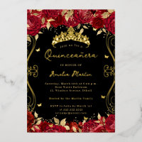 Rouge Rubis Or Tourbillon Parchemin Floral Quincea