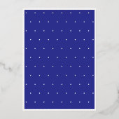 Invitation En Aluminium Royal Blue moderne 30 Script Anniversaire (Verso)