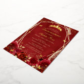 Invitation En Aluminium Royal Flower or Rouge Tiara Quinceanera (Rotation)