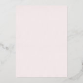 Invitation En Aluminium ruban rose | Baptême (Verso)