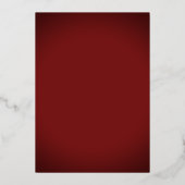Invitation En Aluminium Ruby Rose Mis Quince Red Silver Quinceanera (Verso)