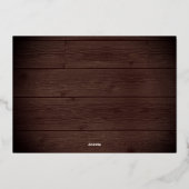 Invitation En Aluminium Russe String Lights Surprise Party (Verso)