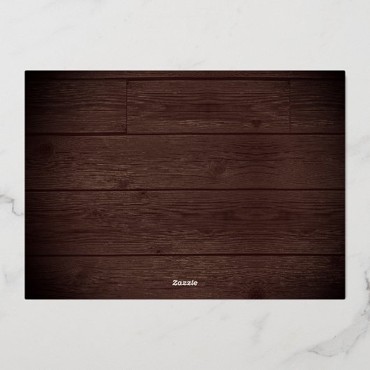 Invitation En Aluminium Russe String Lights Surprise Party (Verso)