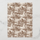 Invitation En Aluminium Rustic Brown Pastoral Landscape (Verso)