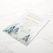 Invitation En Aluminium Rustic Mountain Trees À feuillage persistant Maria (Rotation)