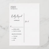 Invitation En Aluminium Rustique aquarelle Tropical Feuilles Mariage de ca (Verso)