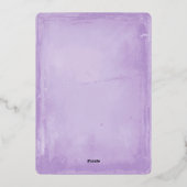 Invitation En Aluminium Rustique Papel Picado Purple Gold Quinceañera (Verso)