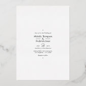 Invitation En Aluminium Rustique Tropical Mystic Island Mariage (Verso)