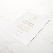 Invitation En Aluminium Sacred Jain Mahaveer Mariage minimaliste (Rotation)