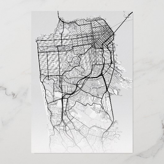 Invitation En Aluminium San Francisco Love Locator | Mariage sur le thème (Verso)