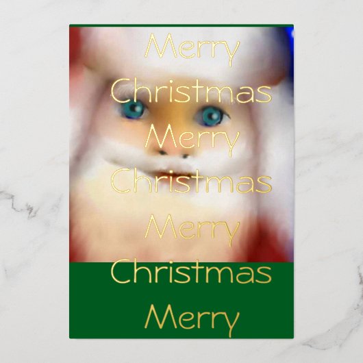 Invitation En Aluminium SantaClause series (Recto)