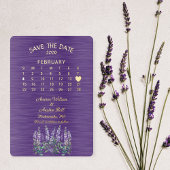 Invitation En Aluminium Sauvegarder la date de mariage février 2026